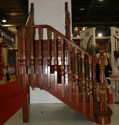 Wood stair case